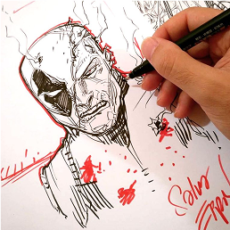 Salva Espín Art - Dibujo Original A3 + cómic - imagen 11 2