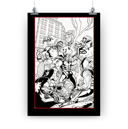 Salva Espín Art - Póster «Marvelous Super héroes» - imagen 24 1