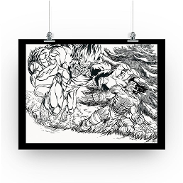 Salva Espín Art - Póster Wolverine «Fight in the forest» - imagen 26 1